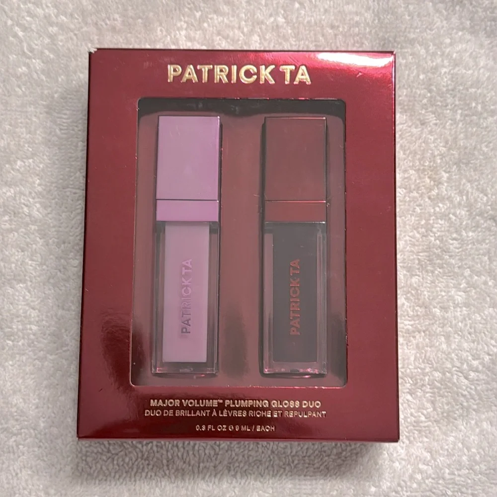 Patrick Ta Major Volume Plumping Gloss Duo in HEADLINER & MAIN STAGE 8ml x 2 NEW